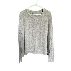 Rag & Bone Shirt Top Size M Womens Tee Gray Long Sleeve Pullover Classic Cozy